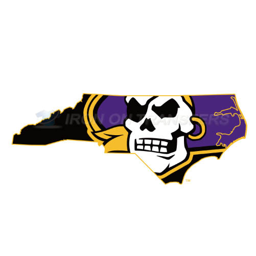 East Carolina Pirates Logo T-shirts Iron On Transfers N4304 - Click Image to Close